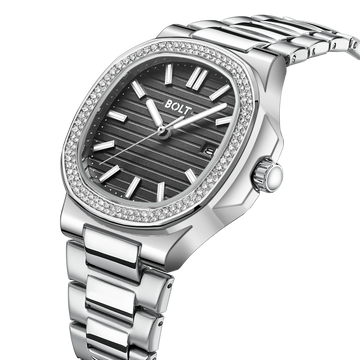 BOLT Business Luxury Stainless Steel Men's Quartz Watch.